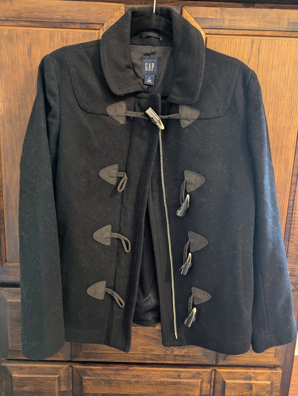 GAP Black Toggle Pea Coat